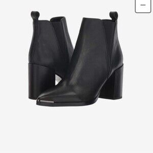 Tony Bianco Bello Point Toe Leather Boots Black Size 7